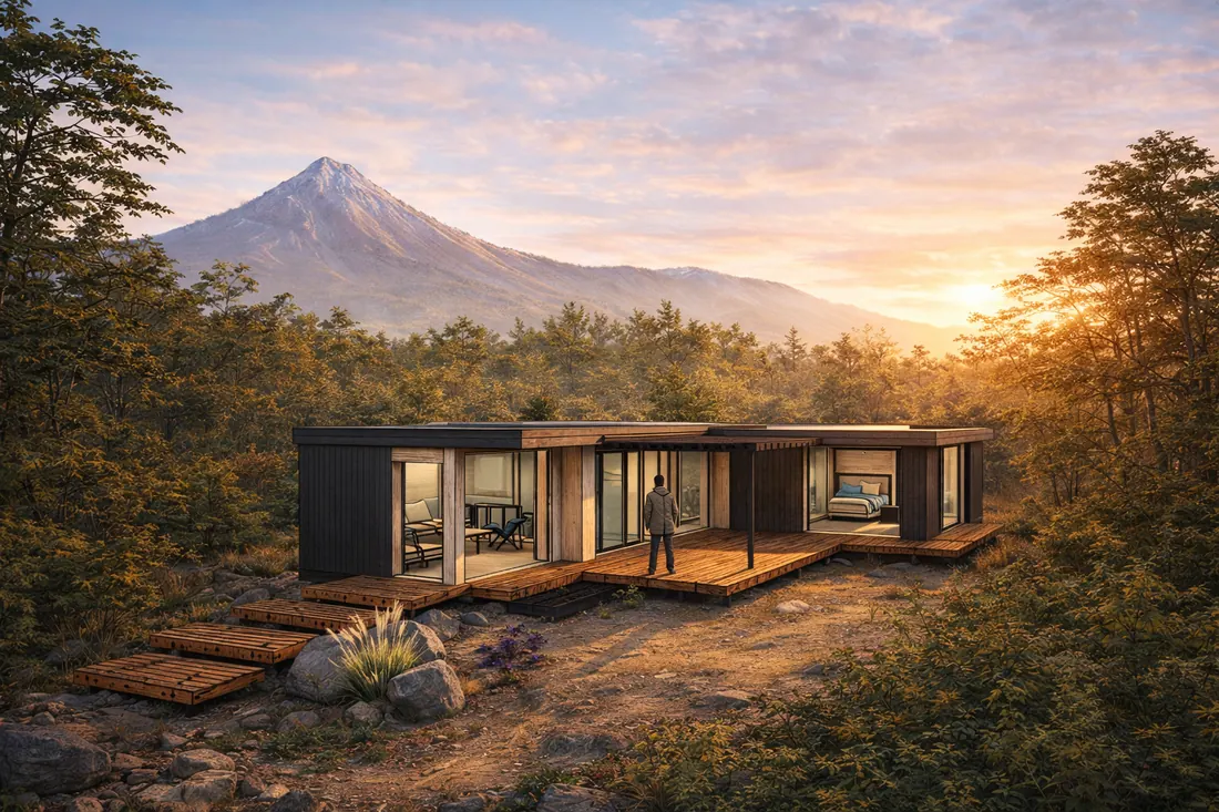 Render de la referencia Kado de Sakura Homes